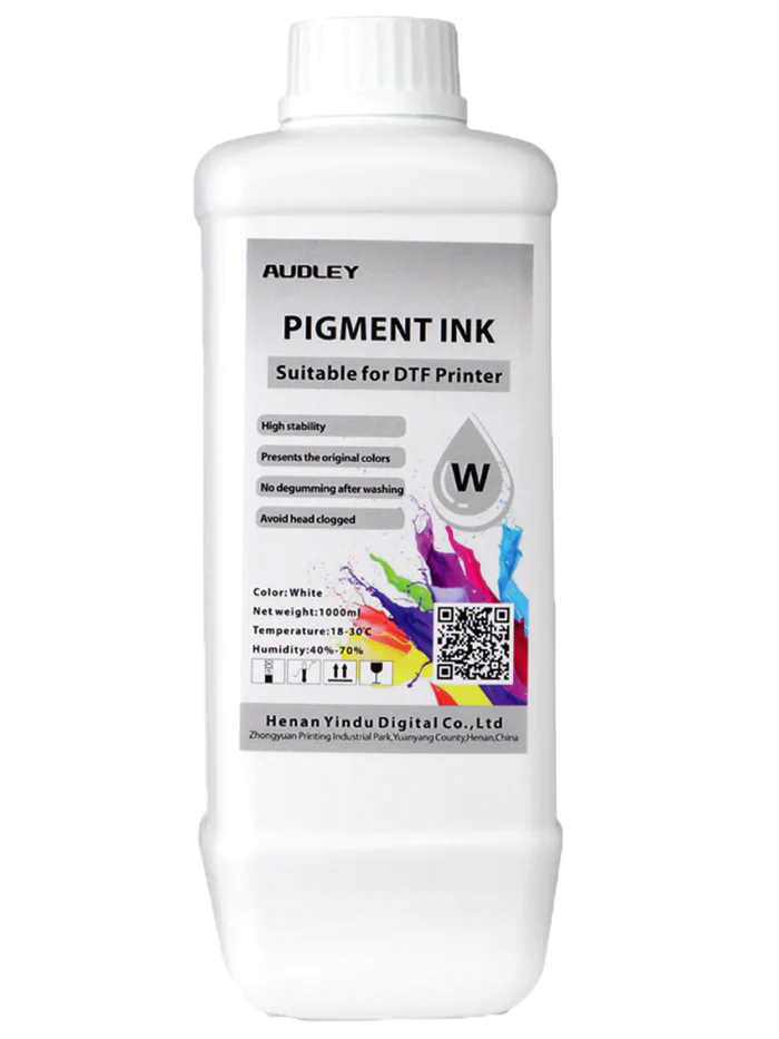 Audley 1000ml Budget-Friendly DTF Ink - Affordable Pigment Ink for Reliable, Vibrant Colors at 80% Usage Efficiency Audley