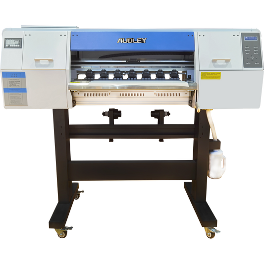 Audley 2 Printheads (i3200-A1) 60cm Premium DTF Printer with Audley DF-800(A) Powder Shaker Audley