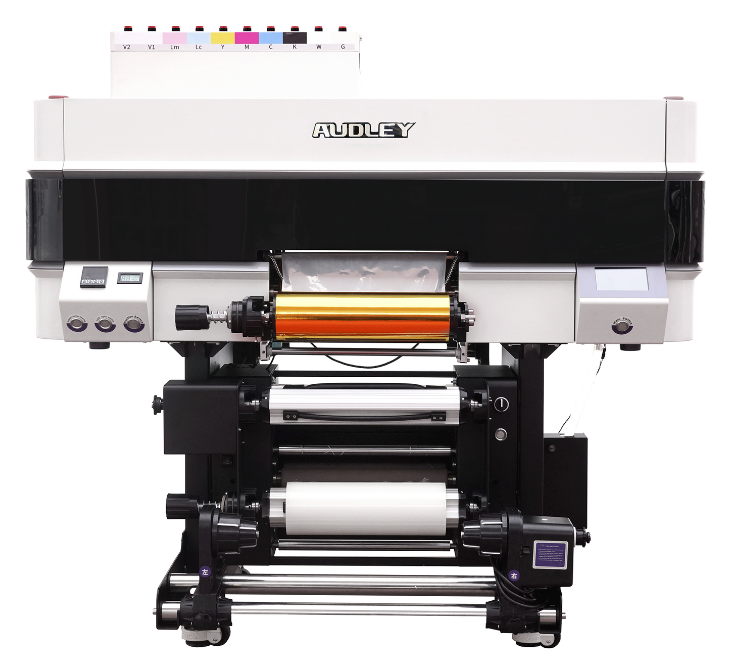 Audley UV DTF Printer, 12” Crystal Label Transfer Machine with 4 Epson XP600 Print Heads - DTFONESTOP