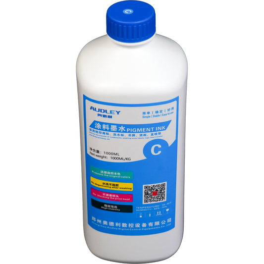 Audley 1000ml Premium Japan-Imported DTF Ink - High-Quality Pigment Ink, 50% Usage Efficiency, Vivid Colors, and Clog-Free Technology Audley