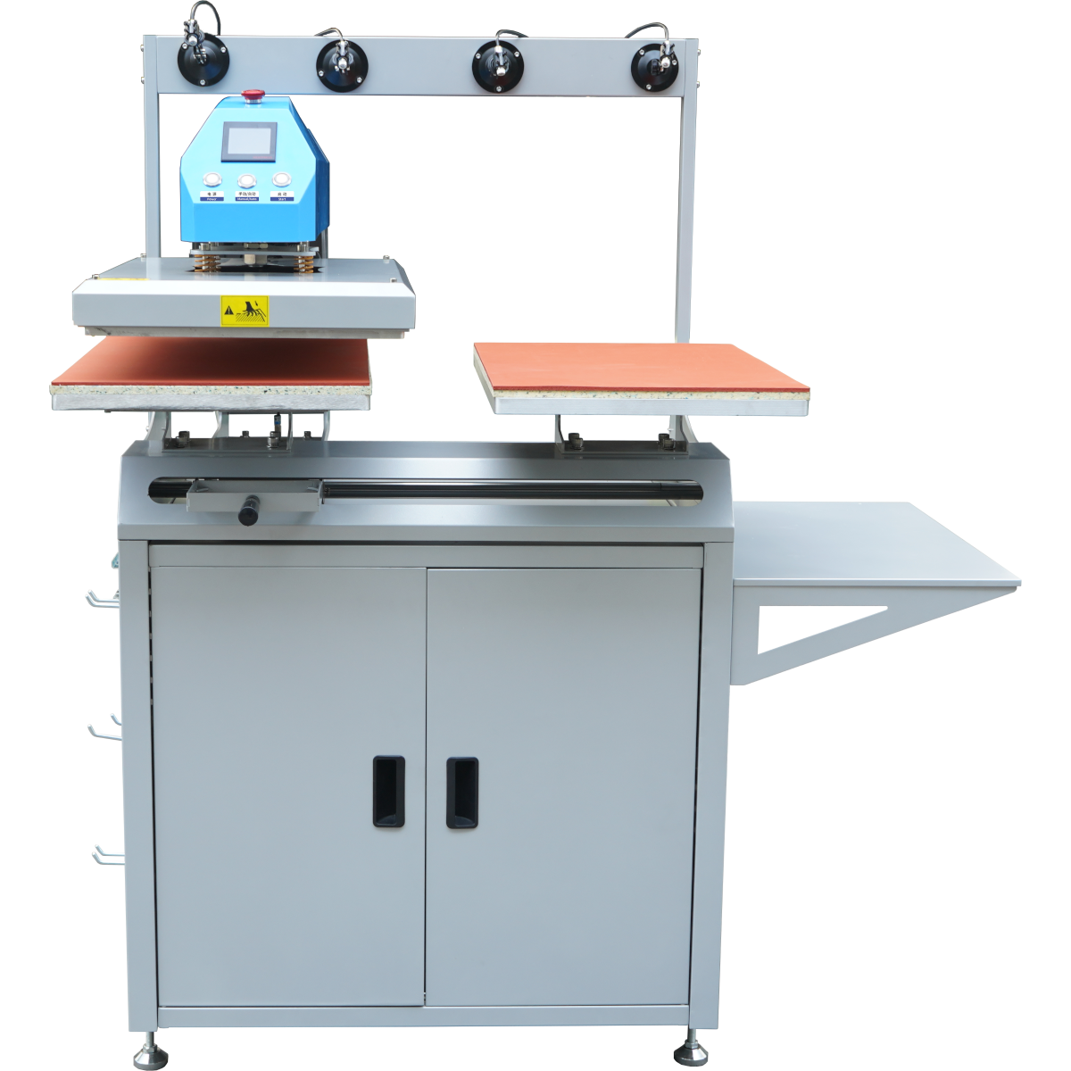 AUDLEY Pro Dual-Station Heat Transfer Machine for DTF Printing – High-Precision, Semi-Automatic Press with Pneumatic Adjustment and Infrared Locator Audley