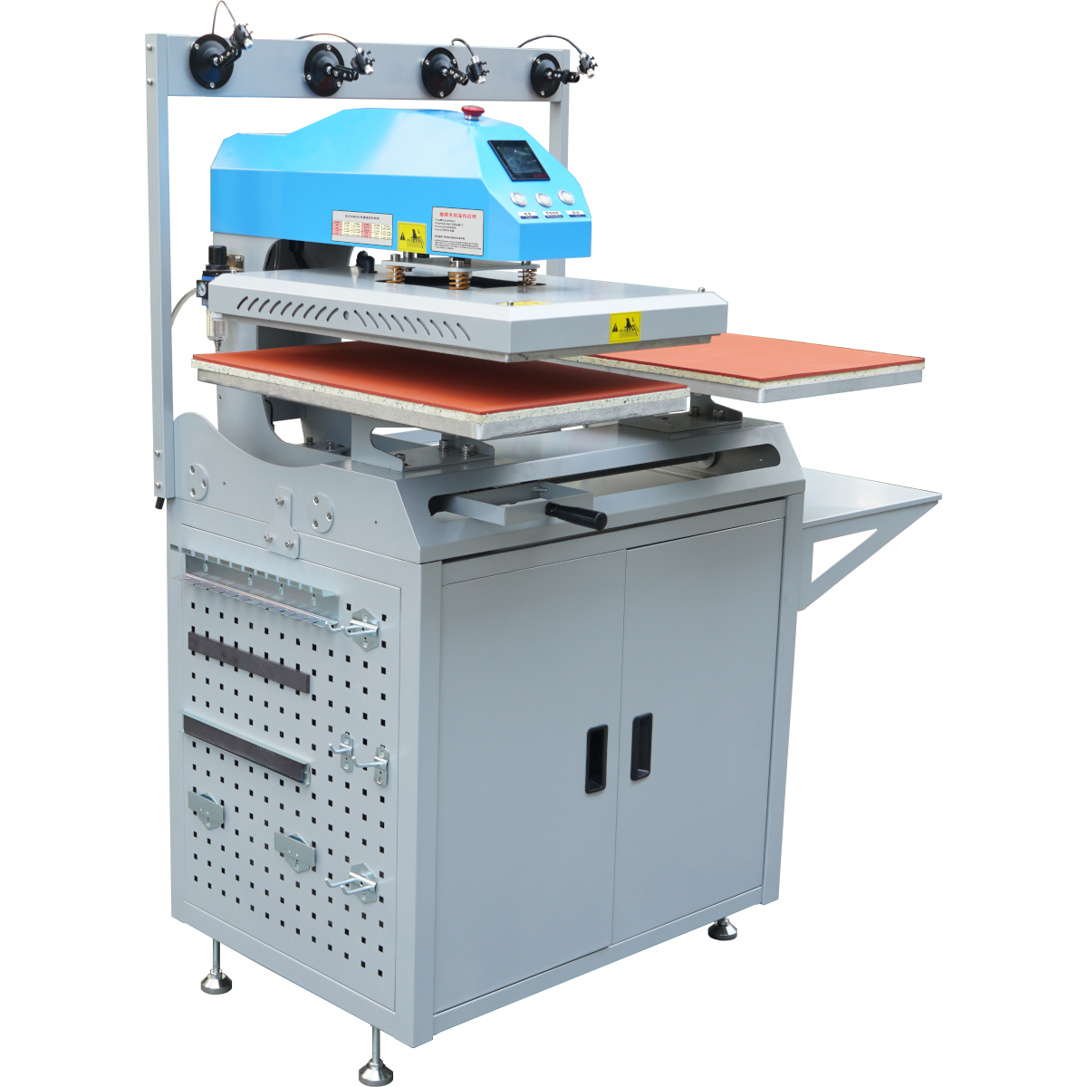 AUDLEY Pro Dual-Station Heat Transfer Machine for DTF Printing – High-Precision, Semi-Automatic Press with Pneumatic Adjustment and Infrared Locator Audley