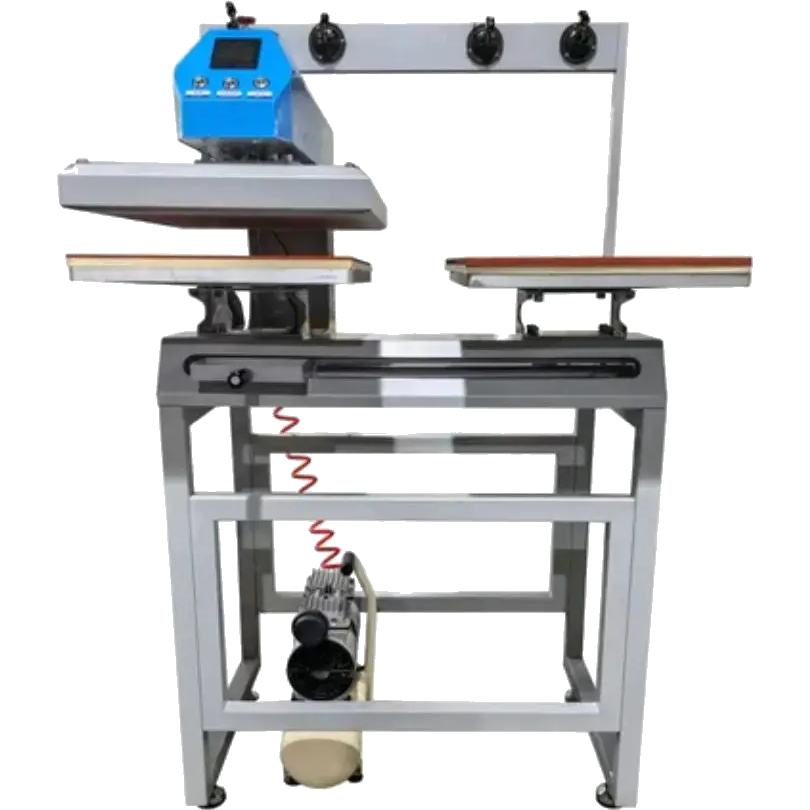 AUDLEY Pro Dual-Station Heat Transfer Machine for DTF Printing – High-Precision, Semi-Automatic Press with Pneumatic Adjustment and Infrared Locator Audley