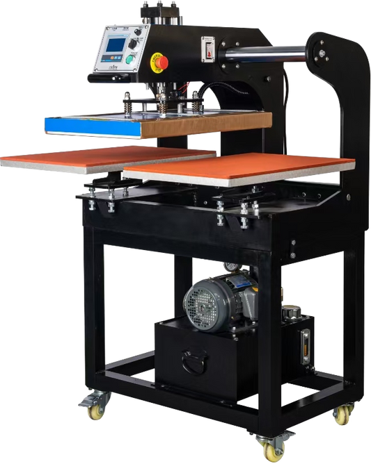 Audley Dual-Station Hydraulic Heat Press (40×60 cm / 16"×24") – Top-Sliding, Auto-Open, Industrial-Grade for DTF & Sublimation DTFONESTOP