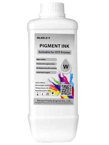 Audley 1000ml Budget-Friendly DTF Ink - Affordable Pigment Ink for Reliable, Vibrant Colors at 80% Usage Efficiency Audley