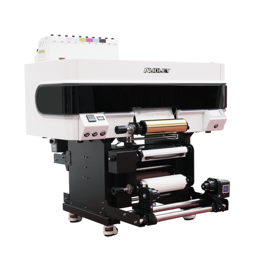 Audley UV DTF Printer, 12” Crystal Label Transfer Machine with 4 Epson F1080 Print Heads