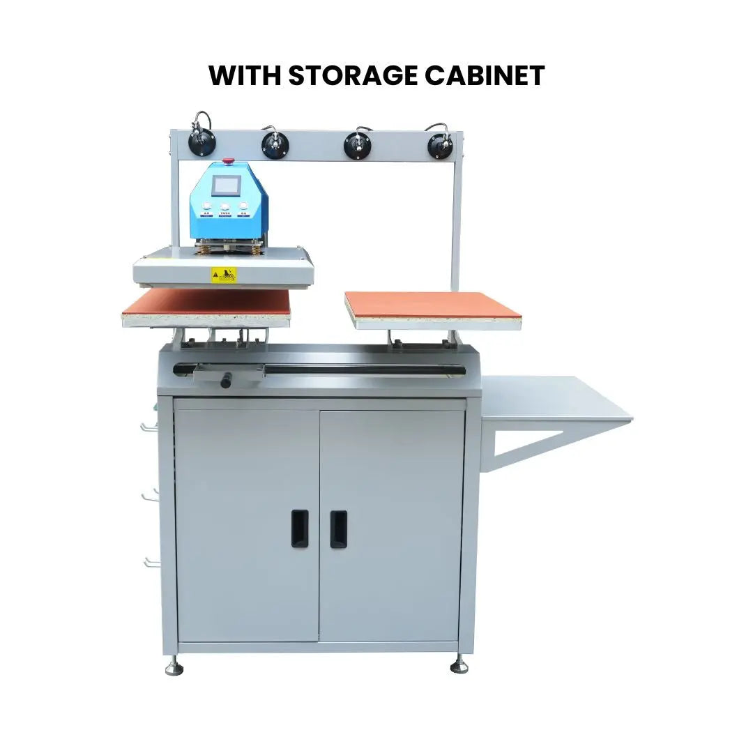 AUDLEY Pro Dual-Station Heat Transfer Machine for DTF Printing – High-Precision, Semi-Automatic Press with Pneumatic Adjustment and Infrared Locator - DTFONESTOP