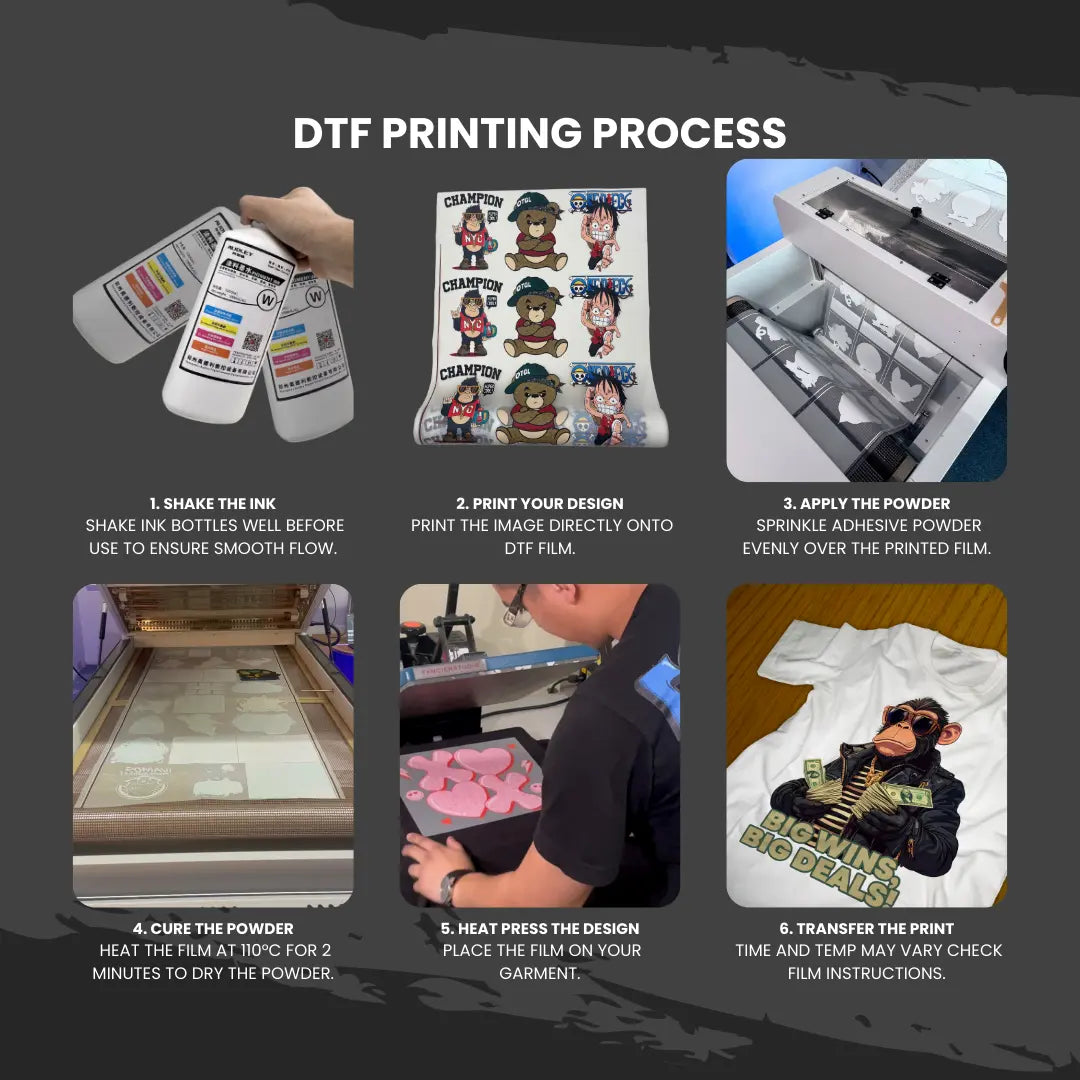 Audley 1000ml Premium Japan-Imported DTF Ink - High-Quality Pigment Ink, 50% Usage Efficiency, Vivid Colors, and Clog-Free Technology - DTFONESTOP