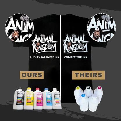 Audley 1000ml Premium Japan-Imported DTF Ink - High-Quality Pigment Ink, 50% Usage Efficiency, Vivid Colors, and Clog-Free Technology - DTFONESTOP