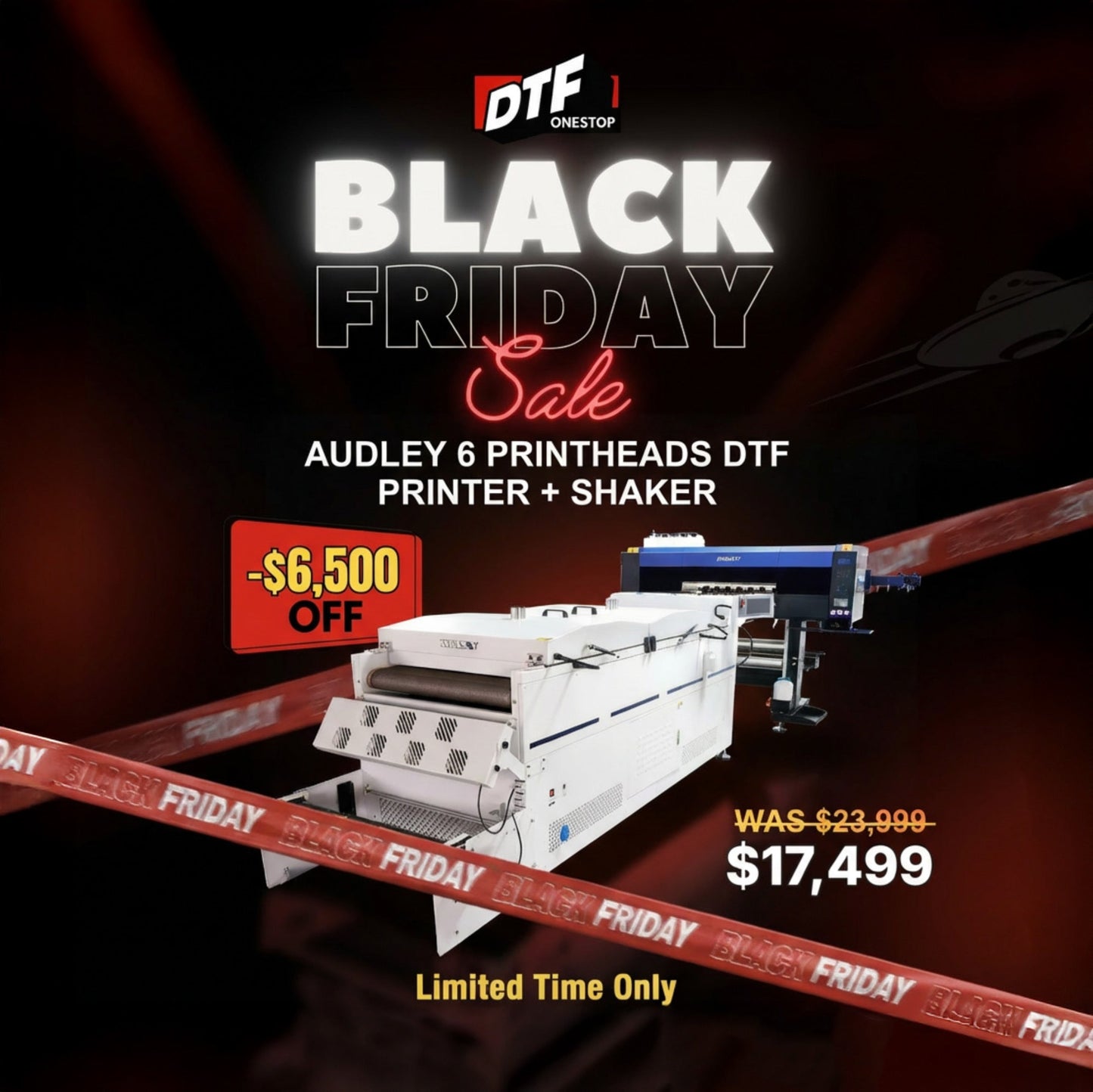 Audley 6 Printheads (i3200-A1) 24in (60cm) Premium DTF Printer Audley