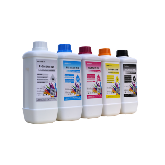 Audley 1000ml Budget-Friendly DTF Ink - Affordable Pigment Ink for Reliable, Vibrant Colors at 80% Usage Efficiency Audley