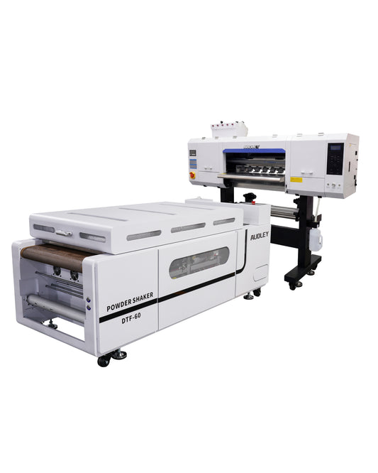 Audley 4 Printheads (i3200-A1) 24in (60cm) Premium DTF Printer with Audley ADL07K12 Powder Shaker - DTFONESTOP