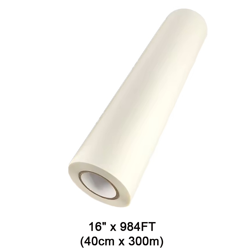 DTF Transfer Film 16" x 984FT (40cm x 300m) Double-Side Hot Peel – 3 Sec Press, Instant Peel Film DTFONESTOP